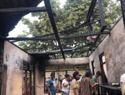 Sijago Merah lahap 1 rumah hingga ludes terbakar di Desa Tabang Kecamatan Kotamobagu Selatan, Kamis 3 Agustus 2023.