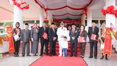 Upacara Bendera Peringatan HUT RI ke-78 Sukses Digelar Pemkab Bolmong, Kamis 17 Agustus 2023.