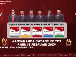 Jangan Golput, KPU Bolmong Ajak Masyarakat ke TPS Tanggal 14 Februari