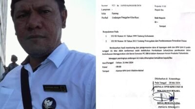 Terkait Dugaan Kasus Peyerobotan Lahan Menggunaan HP, KPH Unit II Layangkan Panggilan untuk Sangadi Tolondadu I