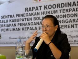 Buka Rakor Sentra Gakkumdu, Montolalu: Pengawasan Harus Berjalan Sesuai Dengan Undang-undang