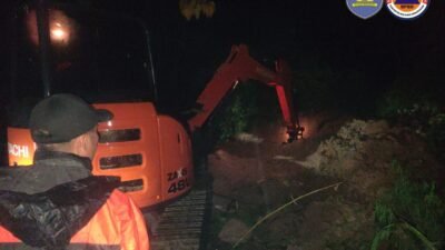 Longsor di Ruas Jalan Desa Tungoi II, Kepala BPBD Bolmong: Sudah Dibersihkan