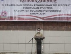 Pj Bupati Jusnan Buka Kegiatan Rembuk Stunting Pemkab Bolmong