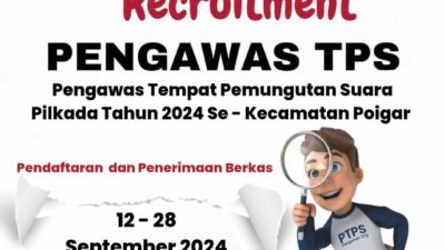 Panwas Kecamatan Poigar Buka Perekrutan Pengawas TPS Pilkada Serentak Tahun 2024, Cek Syarat Pendaftarannya