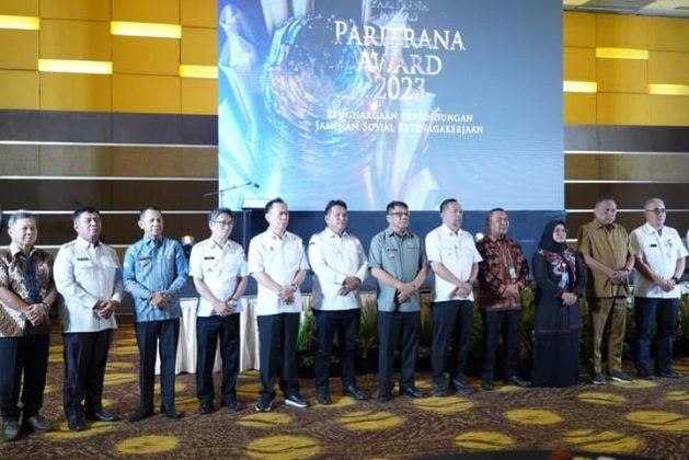 Pj Bupati Bolmong dr Jusnan Hadiri Penganugerahan Paritrana Awards