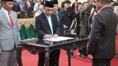 DPRD Bolmong Gelar Paripurna Serah Terima Jabatan Bupati dan Wakil Bupati Periode 2025-2030