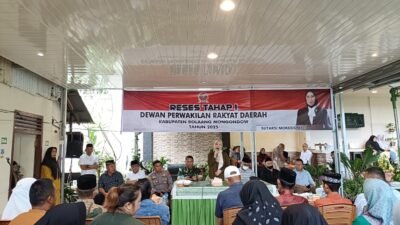 Siap Kawal Aspirasi Masyarakat, Sutarsi Mokodompit Gelar Reses Tahap 1